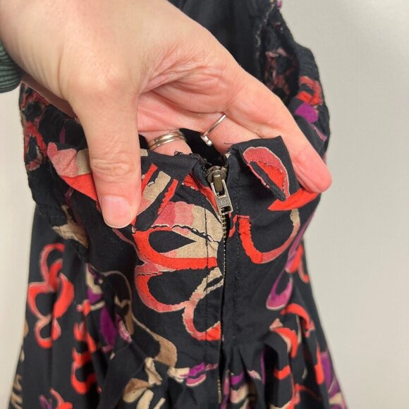 Anthropologie Girls From Savoy Halter Dress Size 6 Retro Floral Martagon Sketch - Picture 7 of 12